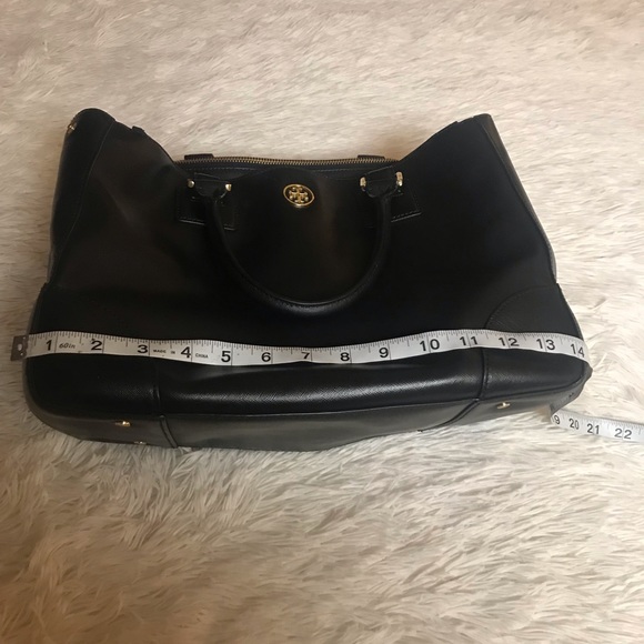 TORY BURCH Bag Tote Leather Purse- Black-Does Not Come With Cross Strap - Picture 15 of 16